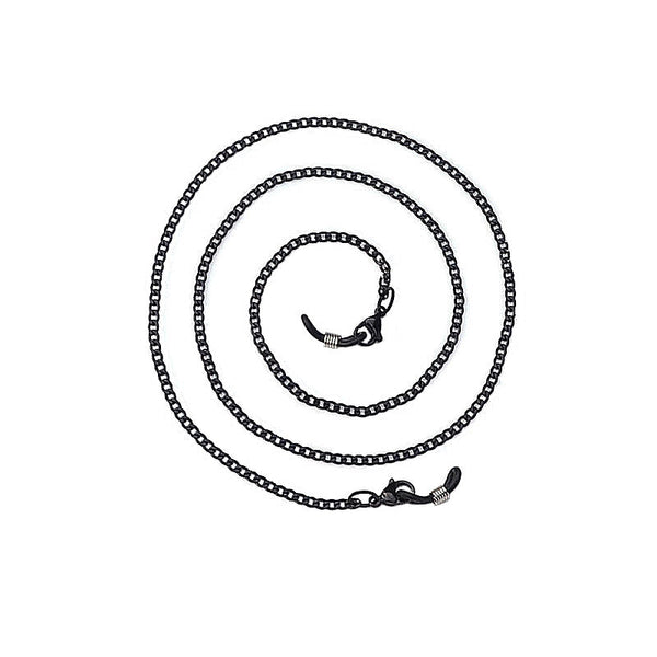 BLACK GLASSES CHAIN FOR MEN or WOMEN UNISEX