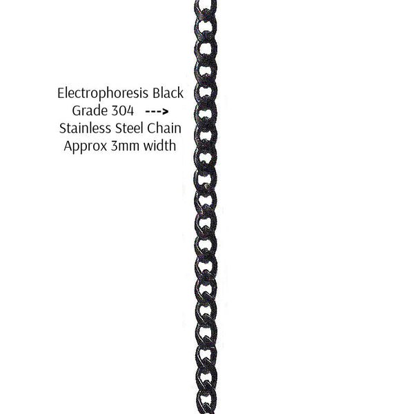 BLACK GLASSES CHAIN FOR MEN or WOMEN UNISEX