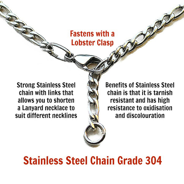 MOONLIT GARDEN LANYARD (Stainless Steel Chain)
