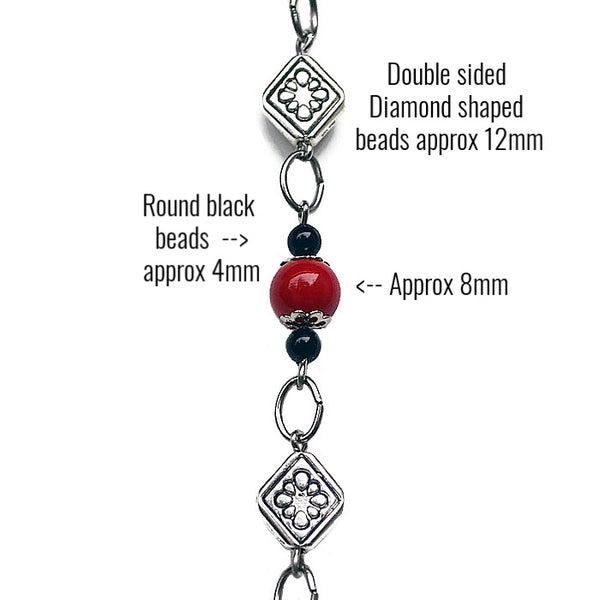 LADYBUG LANYARD (Stainless Steel Chain)  - SPECLACE