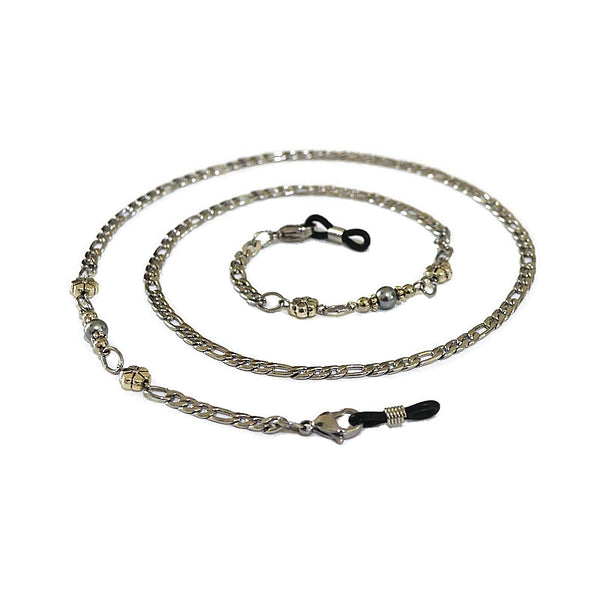 DAISY DROPS with BLACK RUBBER LOOPS (Grade 304 Stainless Steel Chain)  - SPECLACE