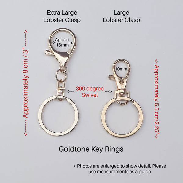 GOLDTONE Pink Flowers and Butterflies KEYCHAIN