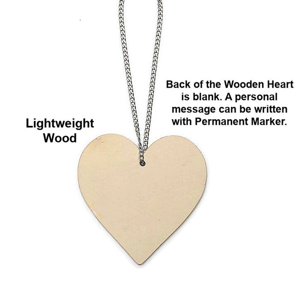 WOODEN HEART KEEPSAKE Happy Birthday DAD