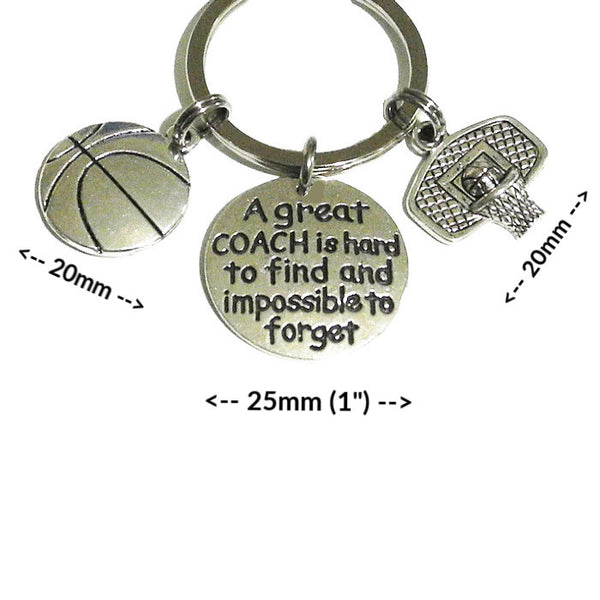 GIFTS FOR BASKETBALL COACHES KEYCHAIN  - SPECLACE