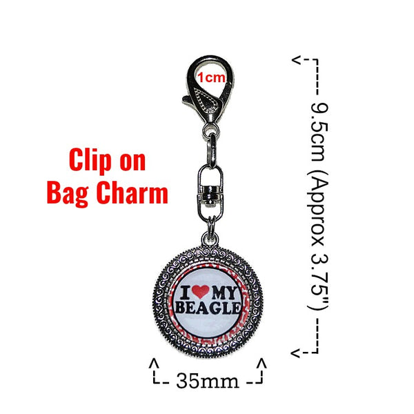 LOVE MY BEAGLE BAG CHARM  - SPECLACE