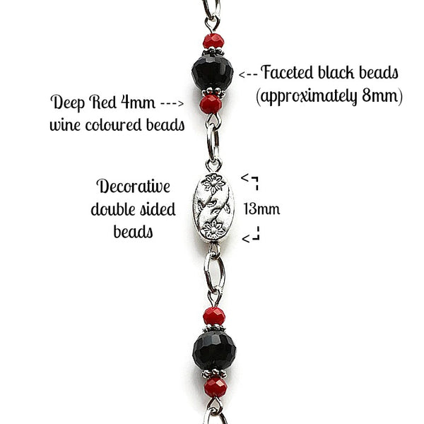 BLACKBERRY WINE LANYARD (Stainless Steel Chain)  - SPECLACE