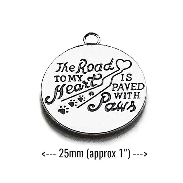 LOVE MY DOG KEYCHAIN The Road to my Heart is paved with Paws!  - SPECLACE