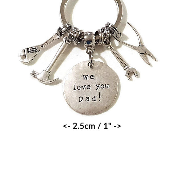 GIFTS FOR DAD KEYCHAIN "We love you Dad."  - SPECLACE