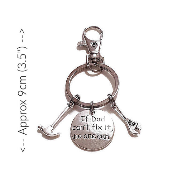 GIFTS FOR DAD KEYCHAIN "If Dad can't fix it, then no one can"  - SPECLACE