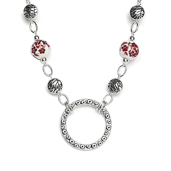 FLORAL RED 25mm LOOP GLASSES CHAIN  - SPECLACE