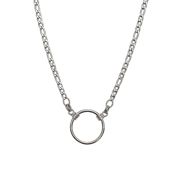 UNISEX SILVERTONE SPECLACE for MEN or WOMEN (Stainless Steel Chain) 24mm GLASSES LOOP