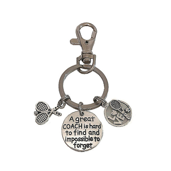 GIFTS FOR TENNIS COACHES KEYCHAIN