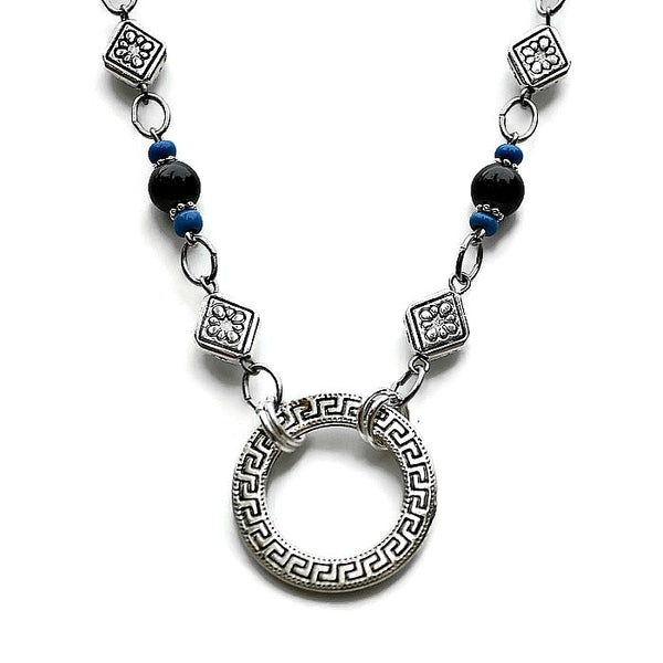 BLACK WITH A TOUCH OF BLUE (Stainless Steel Chain)  - SPECLACE